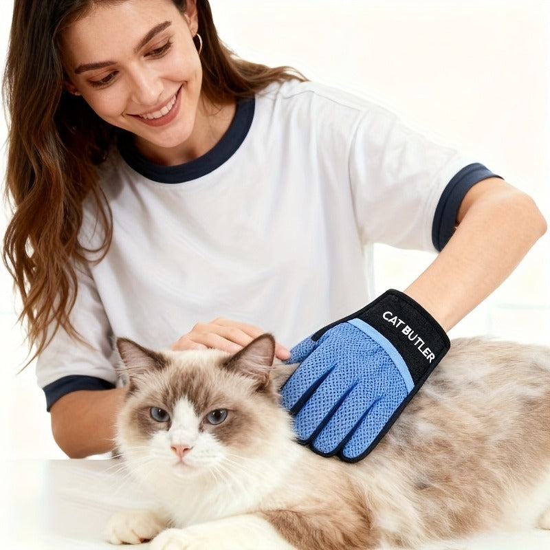 1pc Pet Static Hair Removal Gloves Sticky Hair Clothes Hair Remover Dog Special Brushing Cleaning Gloves