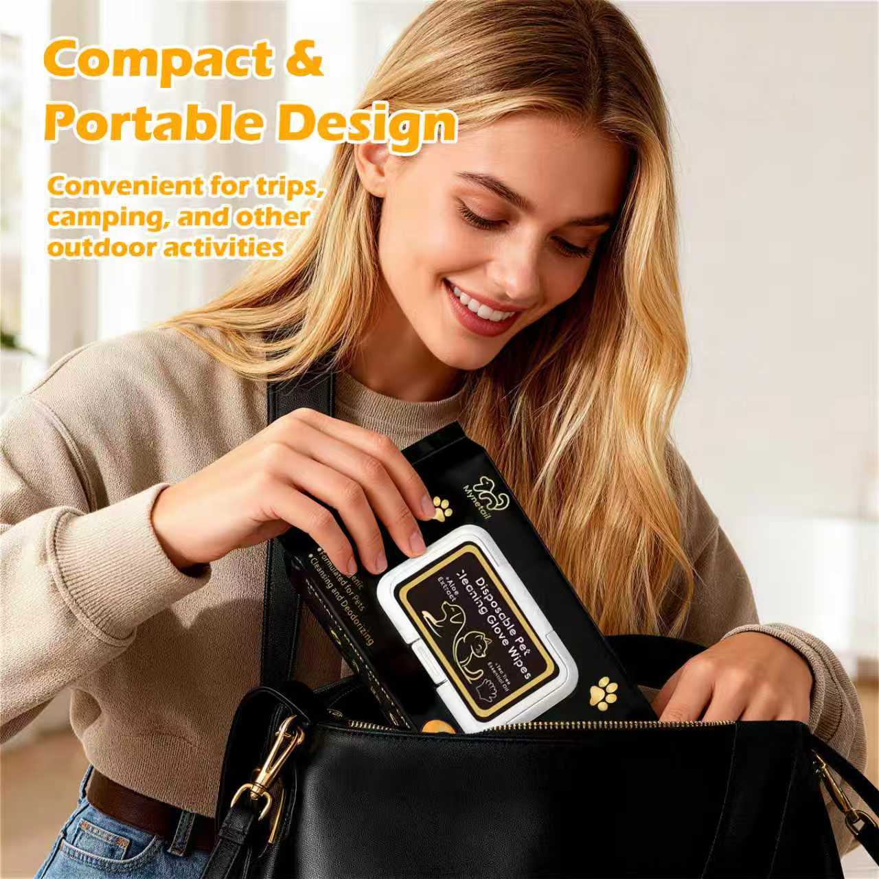 MTL pet Glove Wipes Freshening Grooming Dog&Cat Disposable 40Pcs pet hair removal tool Satisfied skin care Outdoor No-clean Hypoallergenic Facial Disposable No-Rinse Grooming Formulated for petwipes Deodorizing sticky hair, Easy to Carry