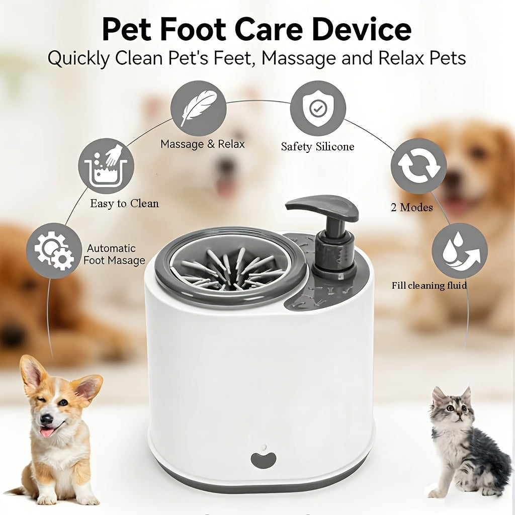 Pet Cleaning, Electric Dog Foot Washing Cup, Pet Foot Washing Cup, Dog Foot Washing Cup, Dog Cleaning Supplies, Cat Foot Washing Machine, Dog Paw Washing Cup, Can Be Filled with Cleaning Fluid, Suitable for Large And Medium-sized Dogs