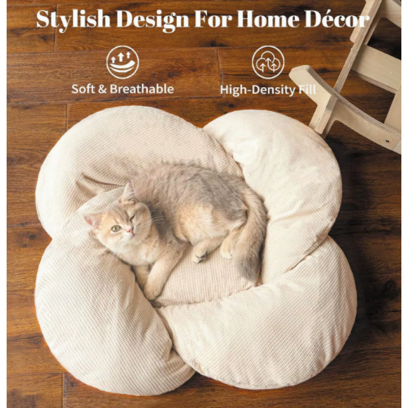 High-quality Elevated Cat Bed, Wooden with Cushion, Plush Pet Sofa, Indoor Raised Cat Lounge Chair Suitable for Small Dogs and Cats
