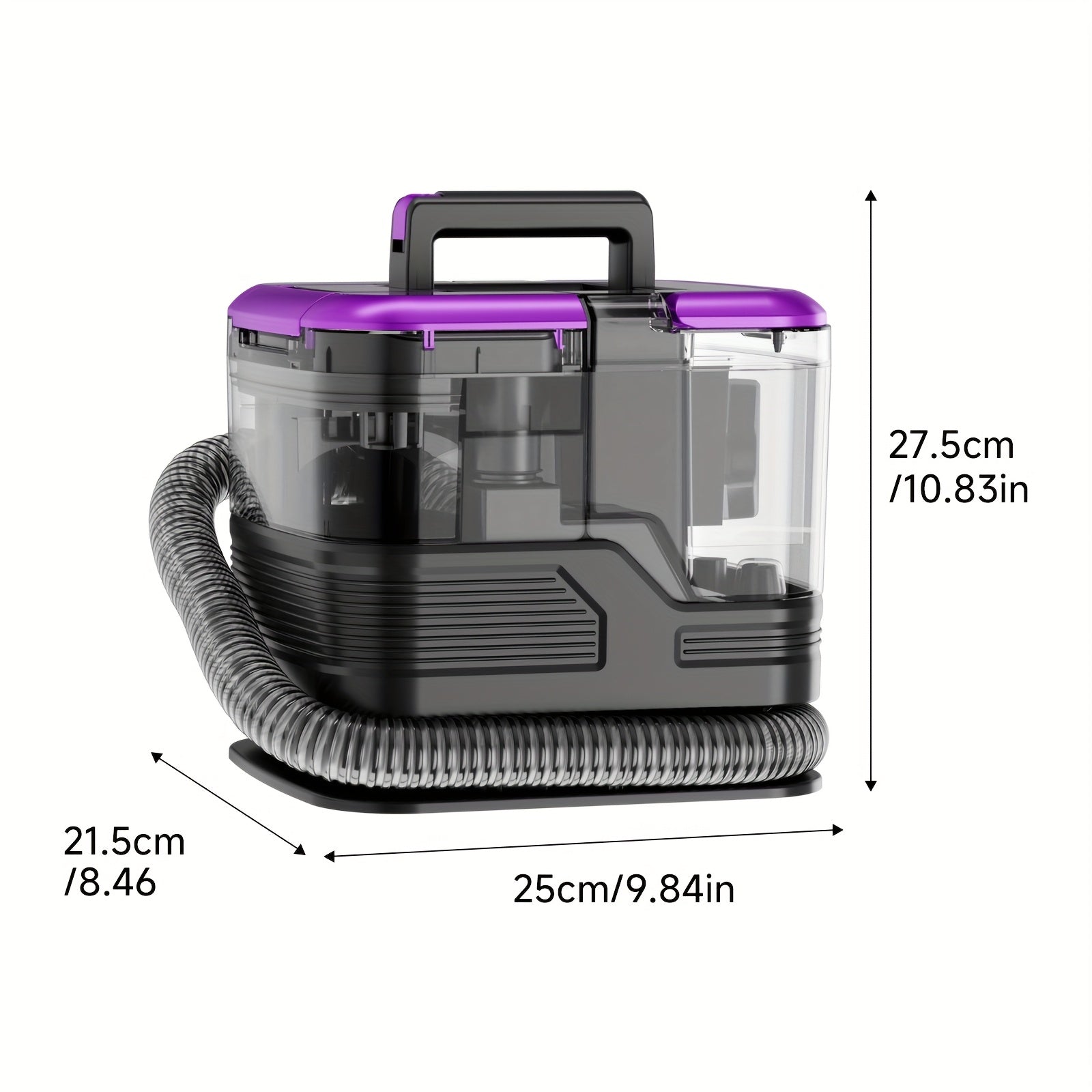 Upholstery Cleaner Machine, Portable Carpet & 30Kpa Upholstery Spot Cleaner Machine, Deep Stain Cleaning for Carpet, Pets, Stairs, Car Seat, Couch, with Dual Size BrushHead