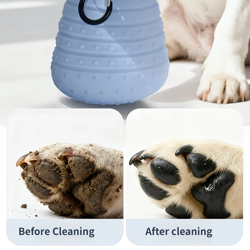 3pcs Pet Paw Cleaning Set with Absorbent Towel& Adjustable Buckle, No Charging Needed, Portable Pet Foot Washer for Dogs& Cats Daily Outdoor Use