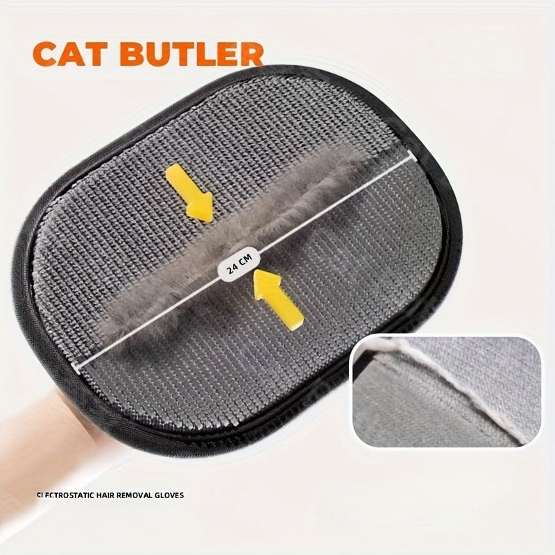 1pc Pet Static Hair Removal Gloves Sticky Hair Clothes Hair Remover Dog Special Brushing Cleaning Gloves