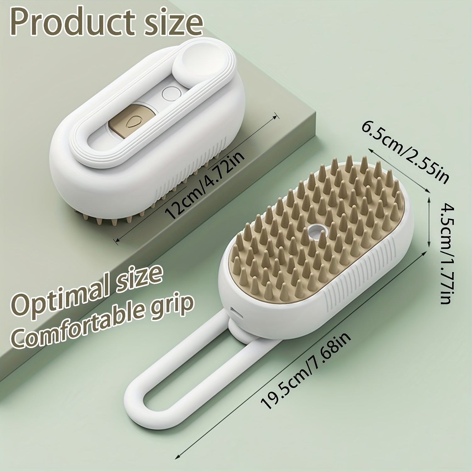 3-in-1 Self-Cleaning Pet Grooming Brush With Steam Spray For Cats Dogs Shedding Control (2026 New Model)